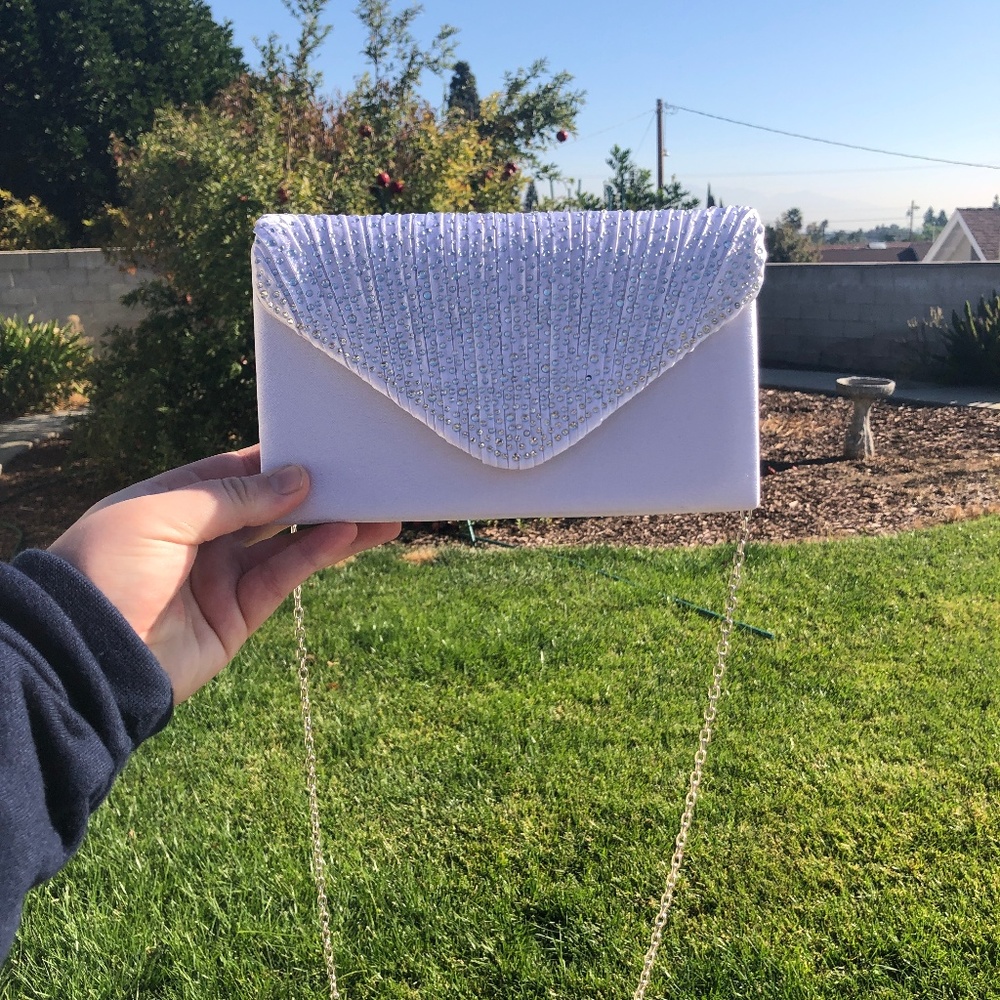 Silver Rhinestone Purse